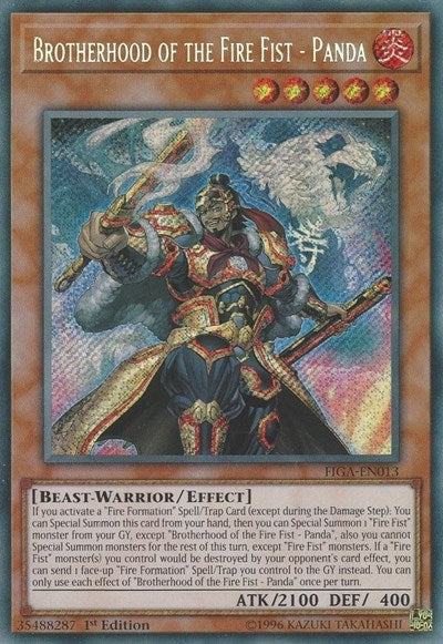 Brotherhood of the Fire Fist - Panda (Secret Rare) [FIGA-EN013-SeR]