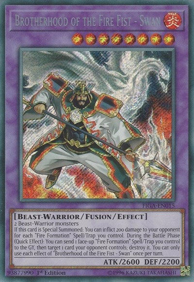 Brotherhood of the Fire Fist - Swan (Secret Rare) [FIGA-EN015-SeR]