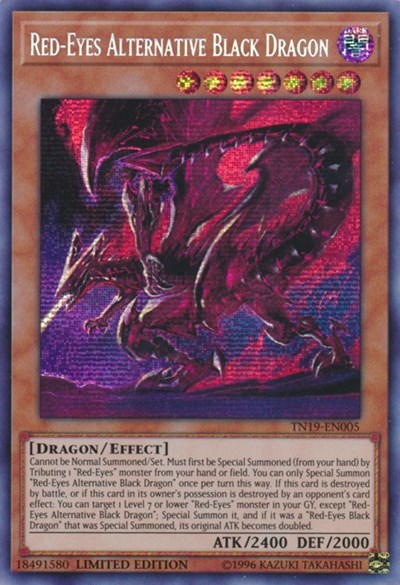 Red-Eyes Alternative Black Dragon (Prismatic Secret Rare) [TN19-EN005-PrSR]