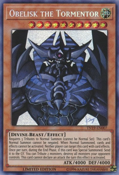 Obelisk the Tormentor (Prismatic Secret Rare) [TN19-EN007-PrSR]