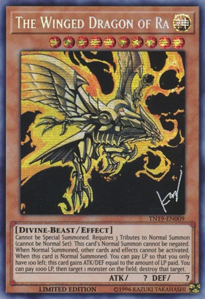 The Winged Dragon of Ra (Prismatic Secret Rare) [TN19-EN009-PrSR]