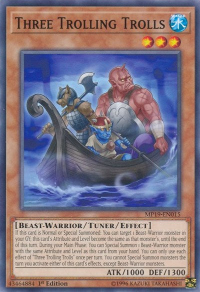 Three Trolling Trolls (Common) [MP19-EN015-C]