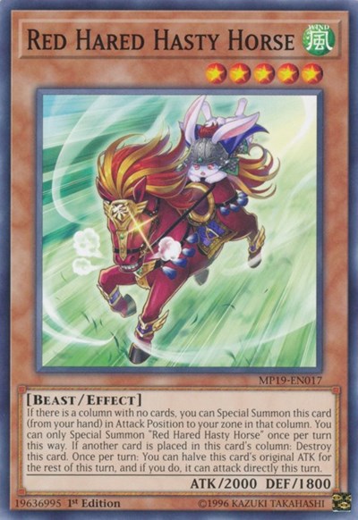 Red Hared Hasty Horse (Common) [MP19-EN017-C]