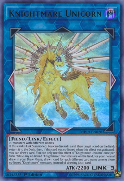Knightmare Unicorn (Ultra Rare) [MP19-EN028-UR]