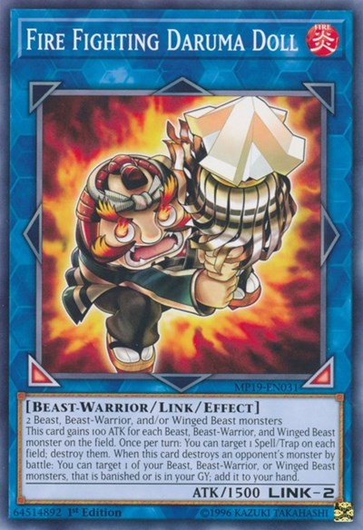 Fire Fighting Daruma Doll (Common) [MP19-EN031-C]
