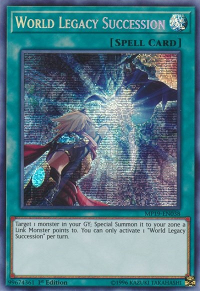World Legacy Succession (Prismatic Secret Rare) [MP19-EN038-PrSR]