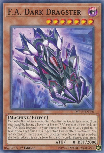 F.A. Dark Dragster (Common) [MP19-EN060-C]