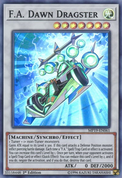 F.A. Dawn Dragster (Super Rare) [MP19-EN061-SuR]