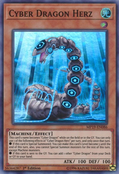 Cyber Dragon Herz (Super Rare) [MP19-EN086-SuR]