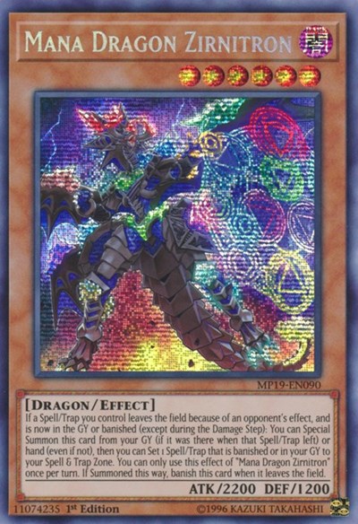 Mana Dragon Zirnitron (Prismatic Secret Rare) [MP19-EN090-PrSR]