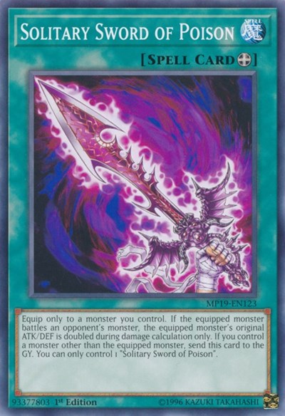 Solitary Sword of Poison (Common) [MP19-EN123-C]
