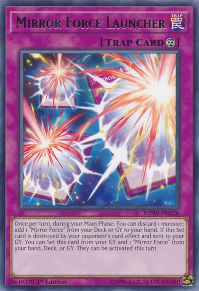 Mirror Force Launcher (Rare) [MP19-EN126-R]