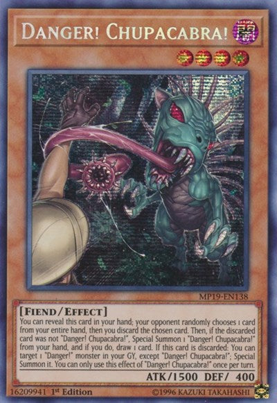 Danger! Chupacabra! (Prismatic Secret Rare) [MP19-EN138-PrSR]