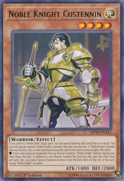 Noble Knight Custennin (Rare) [MP19-EN141-R]