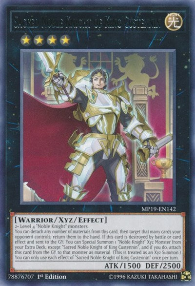 Sacred Noble Knight of King Custennin (Rare) [MP19-EN142-R]