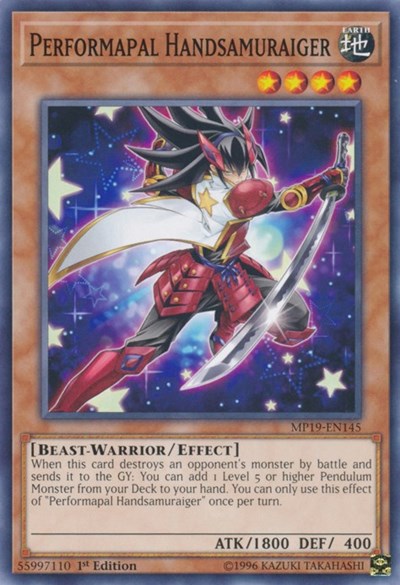 Performapal Handsamuraiger (Common) [MP19-EN145-C]