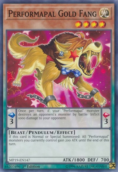 Performapal Gold Fang (Common) [MP19-EN147-C]