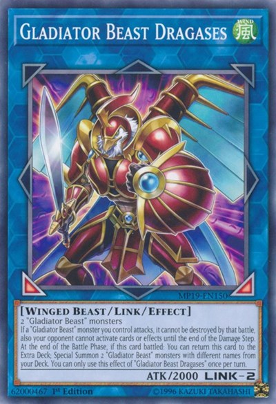 Gladiator Beast Dragases (Common) [MP19-EN150-C]