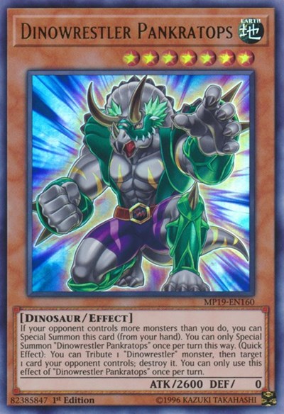 Dinowrestler Pankratops (Ultra Rare) [MP19-EN160-UR]