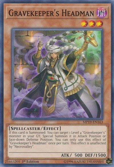 Gravekeeper's Headman (Common) [MP19-EN163-C]