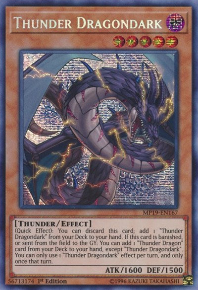 Thunder Dragondark (Prismatic Secret Rare) [MP19-EN167-PrSR]