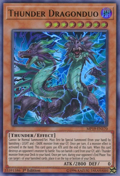 Thunder Dragonduo (Ultra Rare) [MP19-EN170-UR]