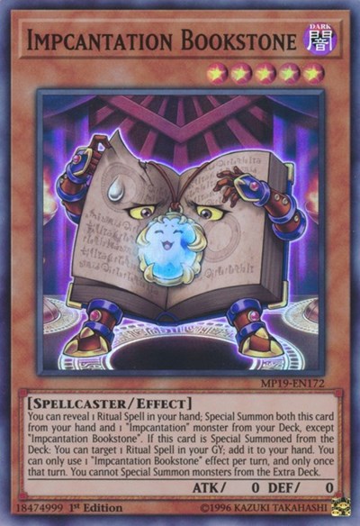 Impcantation Bookstone (Super Rare) [MP19-EN172-SuR]
