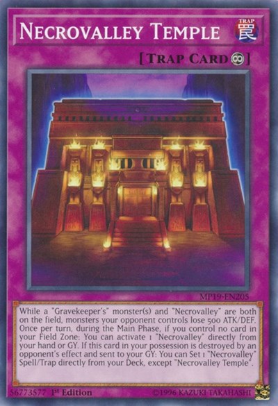 Necrovalley Temple (Common) [MP19-EN205-C]