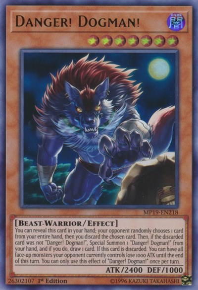 Danger! Dogman! (Ultra Rare) [MP19-EN218-UR]