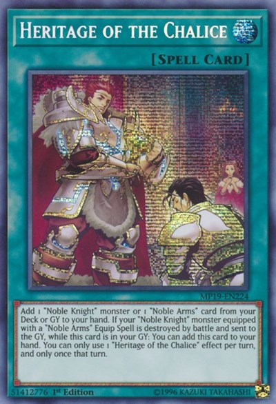 Heritage of the Chalice (Prismatic Secret Rare) [MP19-EN224-PrSR]