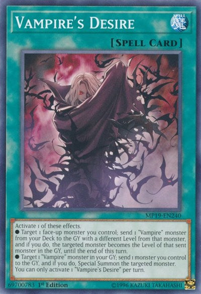 Vampire's Desire (Common) [MP19-EN240-C]