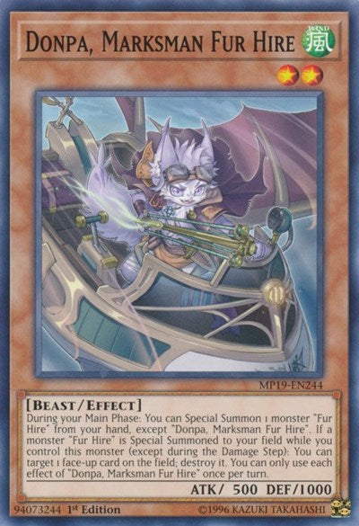 Donpa, Marksman Fur Hire (Common) [MP19-EN244-C]