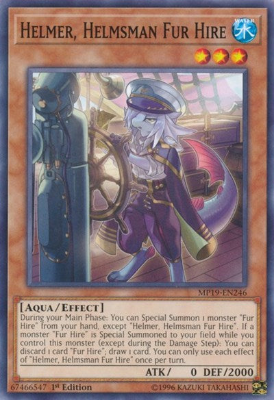 Helmer, Helmsman Fur Hire (Common) [MP19-EN246-C]