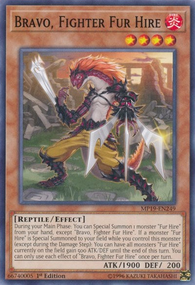 Bravo, Fighter Fur Hire (Common) [MP19-EN249-C]