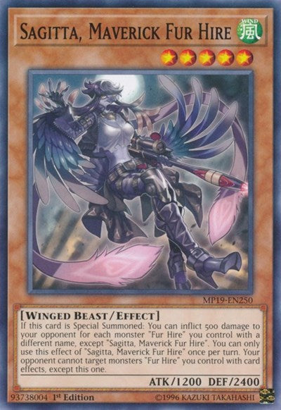 Sagitta, Maverick Fur Hire (Common) [MP19-EN250-C]