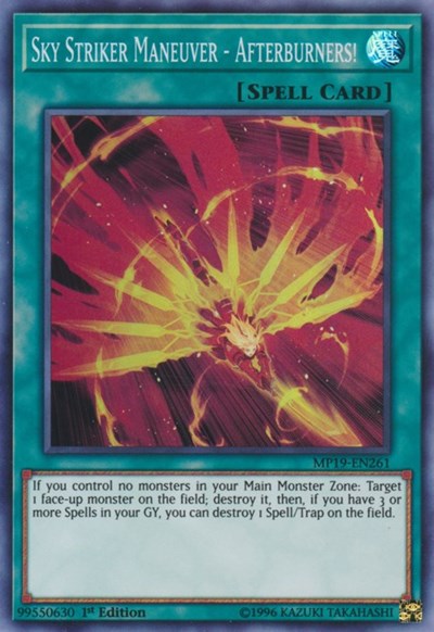 Sky Striker Maneuver - Afterburners! (Super Rare) [MP19-EN261-SuR]