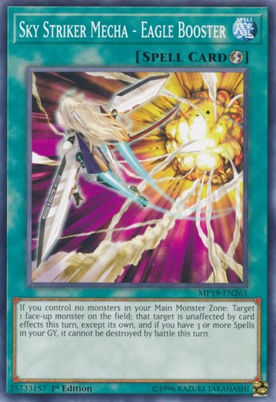 Sky Striker Mecha - Eagle Booster (Common) [MP19-EN265-C]