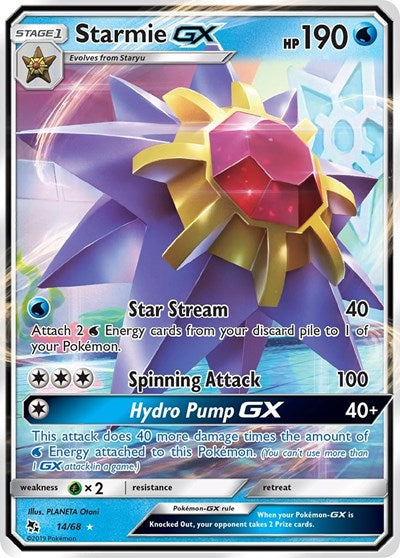 Starmie GX - 14/68 (Ultra Rare) [HIF-14-UR]