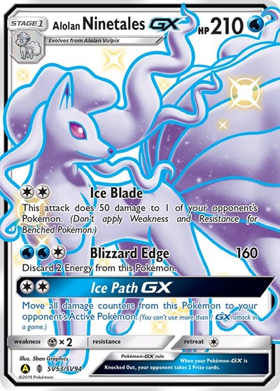 Alolan Ninetales GX - SV53/SV94 (Shiny Holo Rare) [HIF-SV53-SHHR]