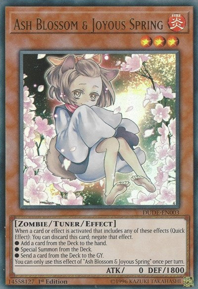 Ash Blossom & Joyous Spring (Ultra Rare) [DUDE-EN003-UR]