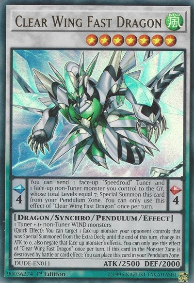 Clear Wing Fast Dragon (Ultra Rare) [DUDE-EN011-UR]