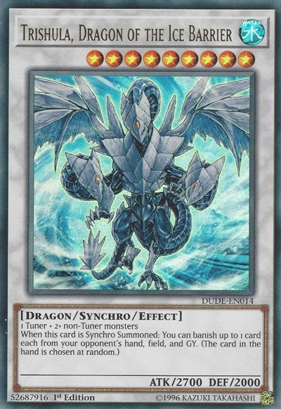 Trishula, Dragon of the Ice Barrier (Ultra Rare) [DUDE-EN014-UR]