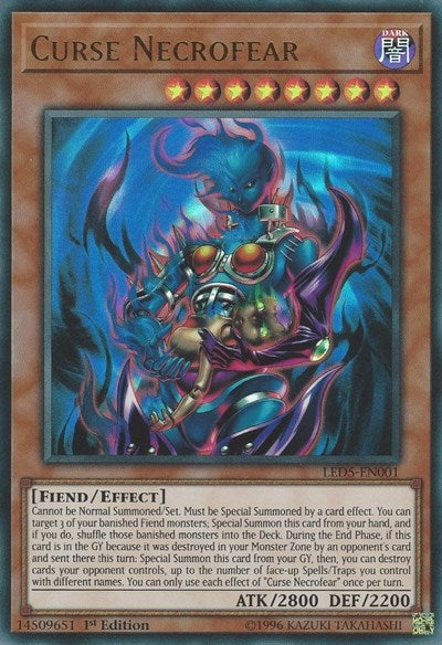 Curse Necrofear (Ultra Rare) [LED5-EN001-UR]