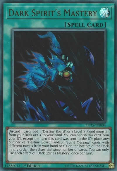 Dark Spirit's Mastery (Ultra Rare) [LED5-EN004-UR]