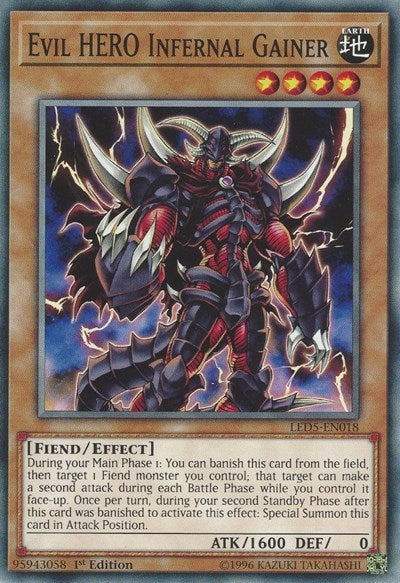 Evil HERO Infernal Gainer (Common) [LED5-EN018-C]