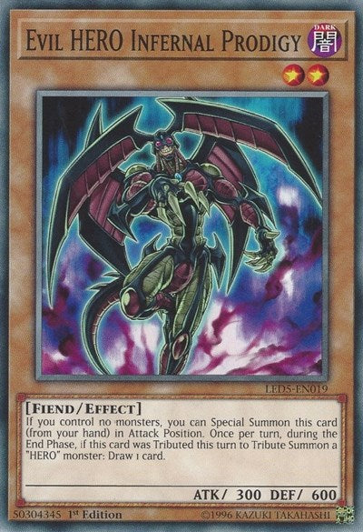 Evil HERO Infernal Prodigy (Common) [LED5-EN019-C]