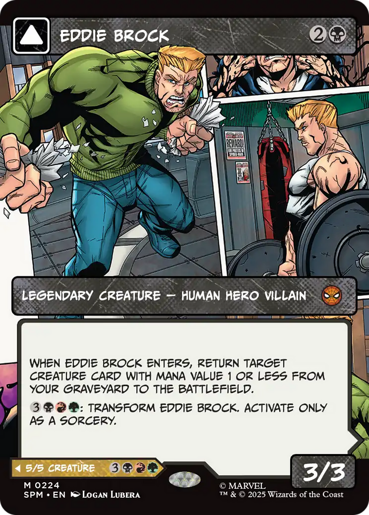 Eddie Brock // Venom, Lethal Protector - Borderless - Showcase - Full Art [SPM-224]