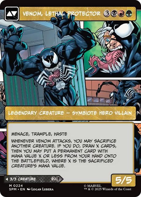 Eddie Brock // Venom, Lethal Protector - Borderless - Showcase - Full Art [SPM-224]