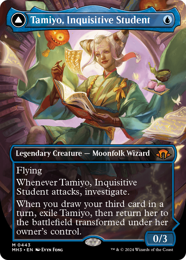 Tamiyo, Inquisitive Student // Tamiyo, Seasoned Scholar - Borderless [MH3-443]