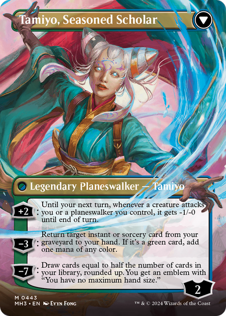 Tamiyo, Inquisitive Student // Tamiyo, Seasoned Scholar - Borderless [MH3-443]